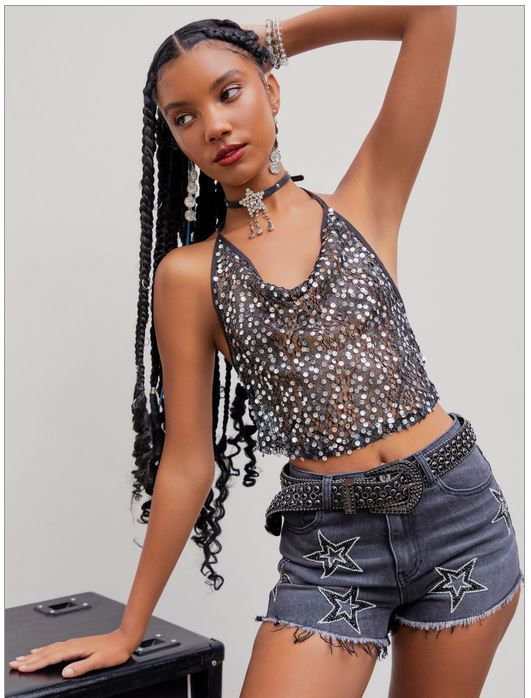 tenue paillettes sequins cider