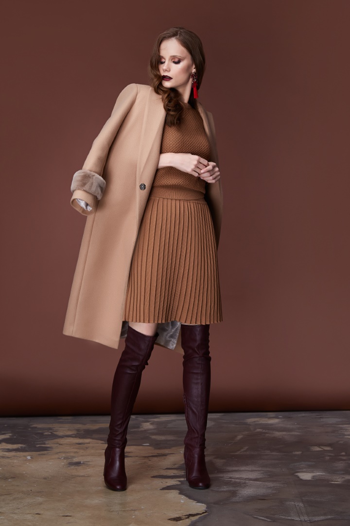 robe en maille plissée
