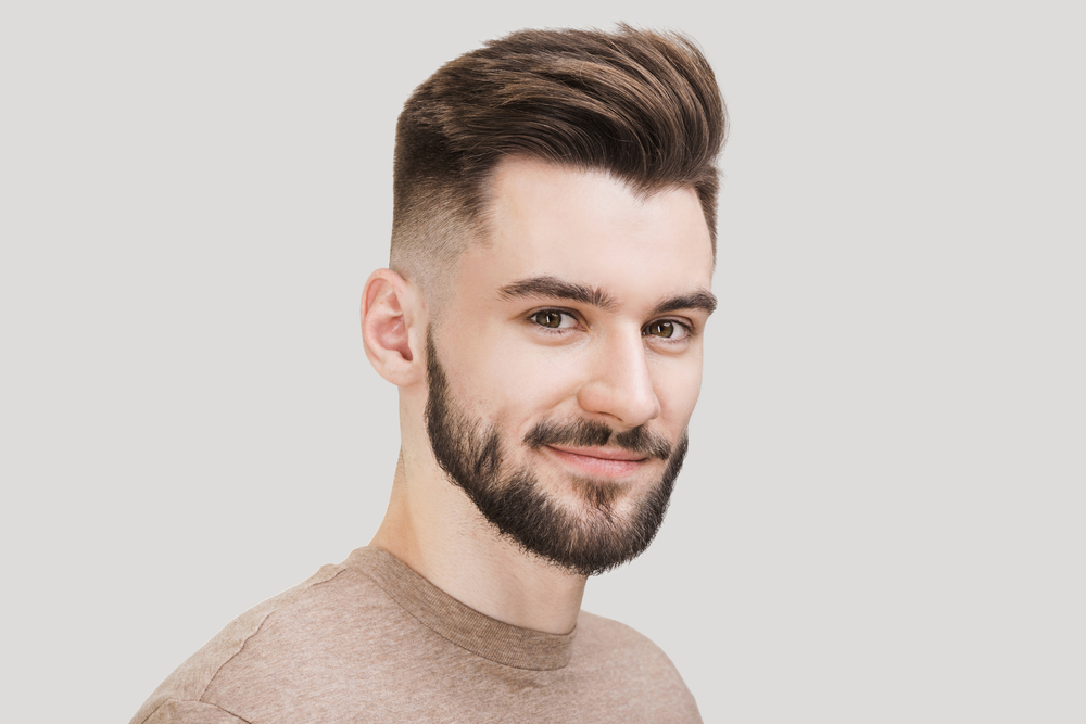 visage dégradé progressif homme