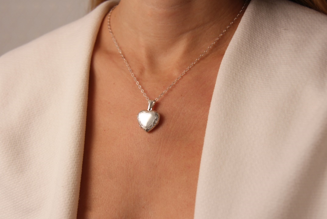 collier en argent coeur