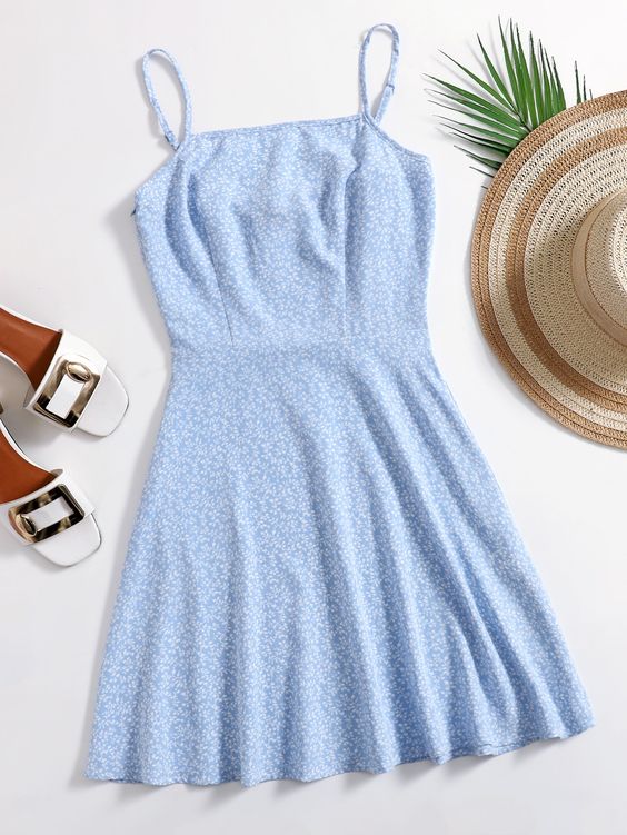 robe bohème baby blue
