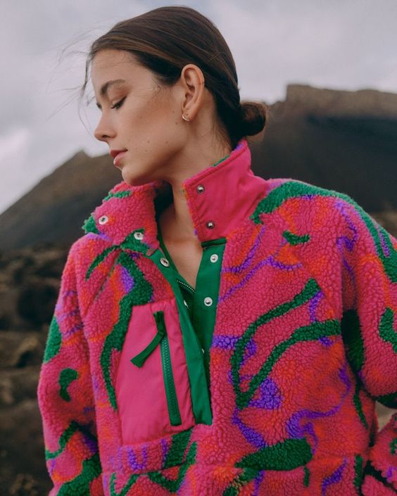 pull over en polaire coloré