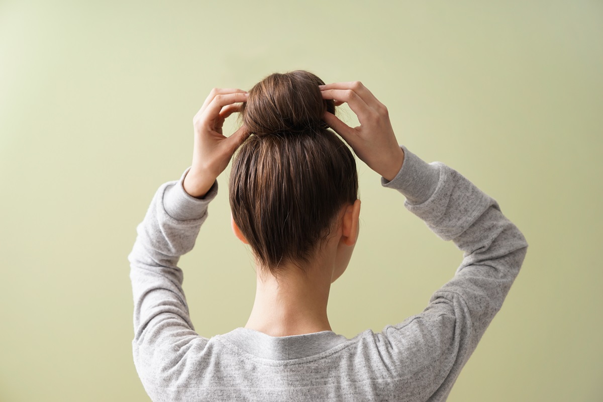 chignon volumineux