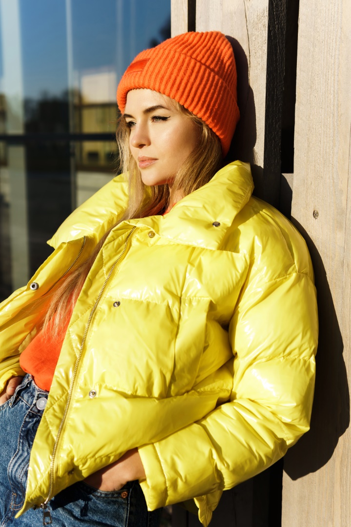 doudoune kway jaune
