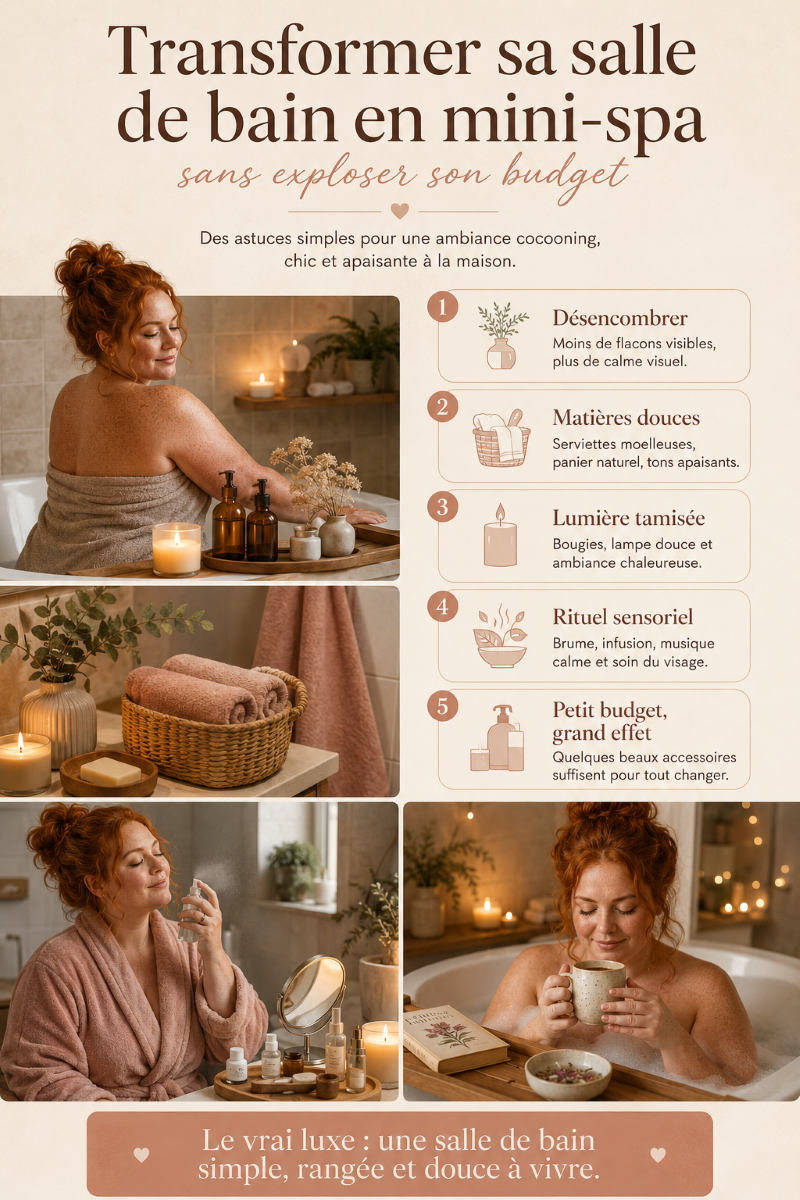 Comment transformer sa salle de bain en mini-spa sans exploser son budget