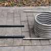 big wood fired hot tub coil