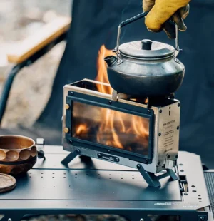 Desktop micro fireplace Mini portable wood fire stove