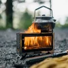 mini desktop wood fireplace