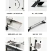 Singema Stainless Steel Desktop Micro Fireplace Mini Portable Wood Fire Stove side view