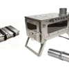Folding Portable Wood-Burning Stove For Tent or Camping