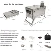 Folding Portable Wood-Burning Stove with 1 glass on the front door
