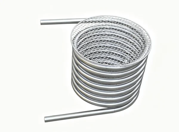 Wood Fired Tub Coil Heater Model B1 With BBQ Grille outdoor stainless steel feature