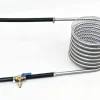Outdoor Wood Fired Hot Tub Coil Model B4 with BBQ Grille - close-up detail