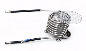 Wood Fired Hot Tub Coil D3 with Support and Grill Portable Wood Fired Hot Tub Coil Model D3 with Support and BBQ Grille