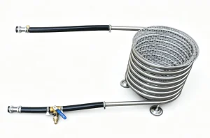 Kit de serpentín para bañera de hidromasaje de leña Singema, modelo D4: kit de barbacoa premium con válvula de drenaje