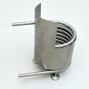 Wood Fired Tub Coil Heat Exchanger Model E1 with Fireguard – Off-Grid 304 Stainless Steel