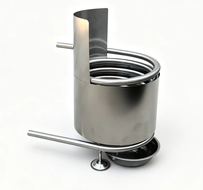 Wood Fired Tub Coil Heat Exchanger Model E1 Wood Fired Tub Coil Heat Exchanger Model E1 with Fireguard Support