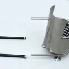 Hot Tub Wood Fired Heater Coil Model E2 with Fireguard and Hose Kit – Side View