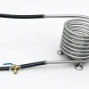 Dutch Tub Wood Fired Heater Coil Model C4 with Support – close-up detail of 304 stainless steel coil