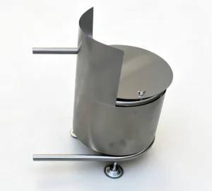 Bobina de calefacción de leña para bañera de hidromasaje no eléctrica, modelo F1, con protector contra el fuego – Vista lateral