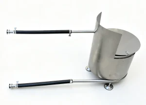 Bobina calefactora para bañera de hidromasaje con estufa de leña, modelo F2, con protector contra el fuego y accesorios