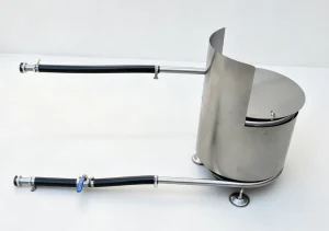 Kit de bañera de hidromasaje con serpentín de madera y sistema de termosifón, modelo F3, con protector contra el fuego y parrilla para barbacoa