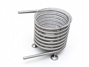 Wood Burning Tub Coil D1 with Support, Wood Holder, BBQ Grille package contents