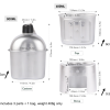 Mini 2-in-1 Wood Fired Camping Kettle & Stove Military Style Gear