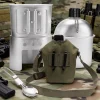 Mini 2-in-1 Camping Kettle & Stove Military Wood Fired Gear Package