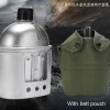 Mini 2-in-1 Camping Kettle & Stove Military Wood Fired Gear Package