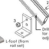 Solar Mount Rail L feet