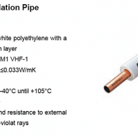 refrigeration copper pipe insulated