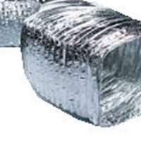 Non-insulated aluminium rectangular flexible air ducts