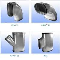 Oval spiral air duct and fittings