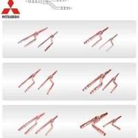 Mitsubishi Copper Distribution Tube Fittings Copper Y Branching