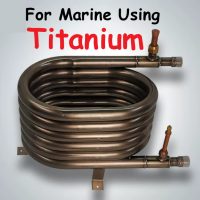Marine Titanium Coaxial Heat Exchanger for sea water using