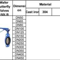 water bufferfly valves150LB