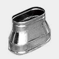 Oval reducer for ventilation pipe