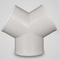 Plastic Two Way Splitter, Ventilation Duct Y Divider Connector