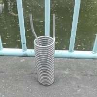 Stainless steel coil heat exchanger,inlet and outlet at same end