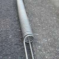 Impact stainless steel coil heat exchanger,inlet and outlet both come out at the top of the coil
