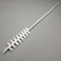 Flexible cleaning brush for inside coil fins and Cross Flow Fan of air conditioner