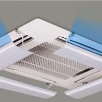 Air diverter for ceiling cassette air conditioner,vent air deflector,type of non-adhesive
