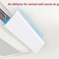 Air deflector for vertical wall Louver air grille