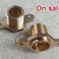 brass-single-male-thread-socket-connector-with-fixed-ear-flange