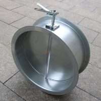 Round Duct Air Volume Damper With Single Blade