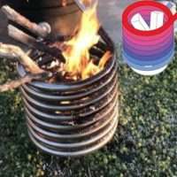 wood fired hot tub coil
