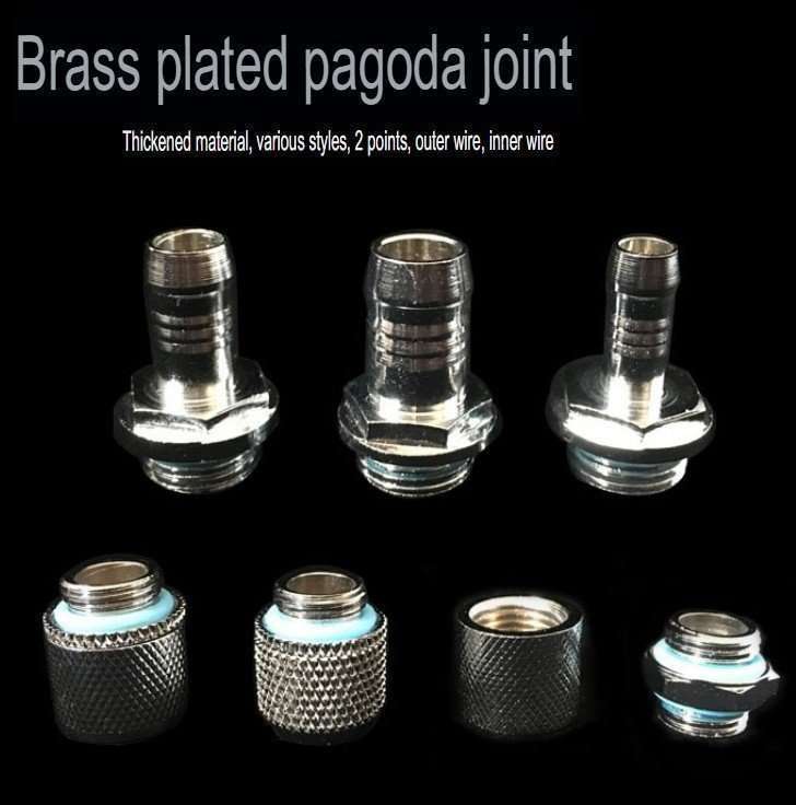 G1/4 thread nozzle connector for water cooling radiator 1 G1/4 thread connector nozzle