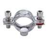 Stainless steel pipe bracket clamp with welding nut