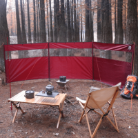 Outdoor camping windshield fence windscreen shelter